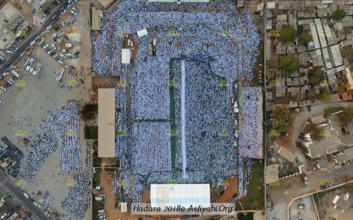 Vue Aérienne de la Hadratoul Jumma de ce Vendredi 11 Mai au Stade Amadou Barry