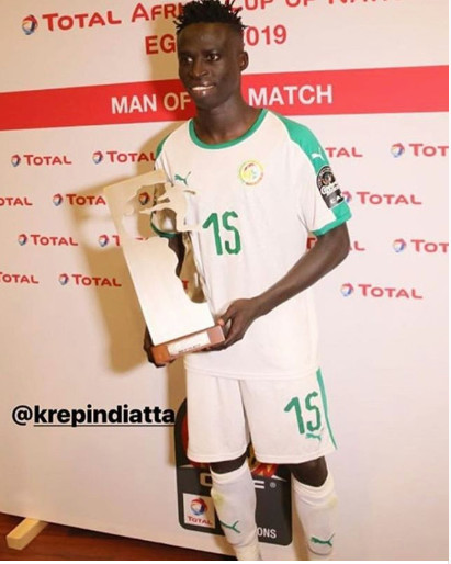 POUR SON PREMIER MATCH A LA CAN: Krepin Diatta élu homme du match