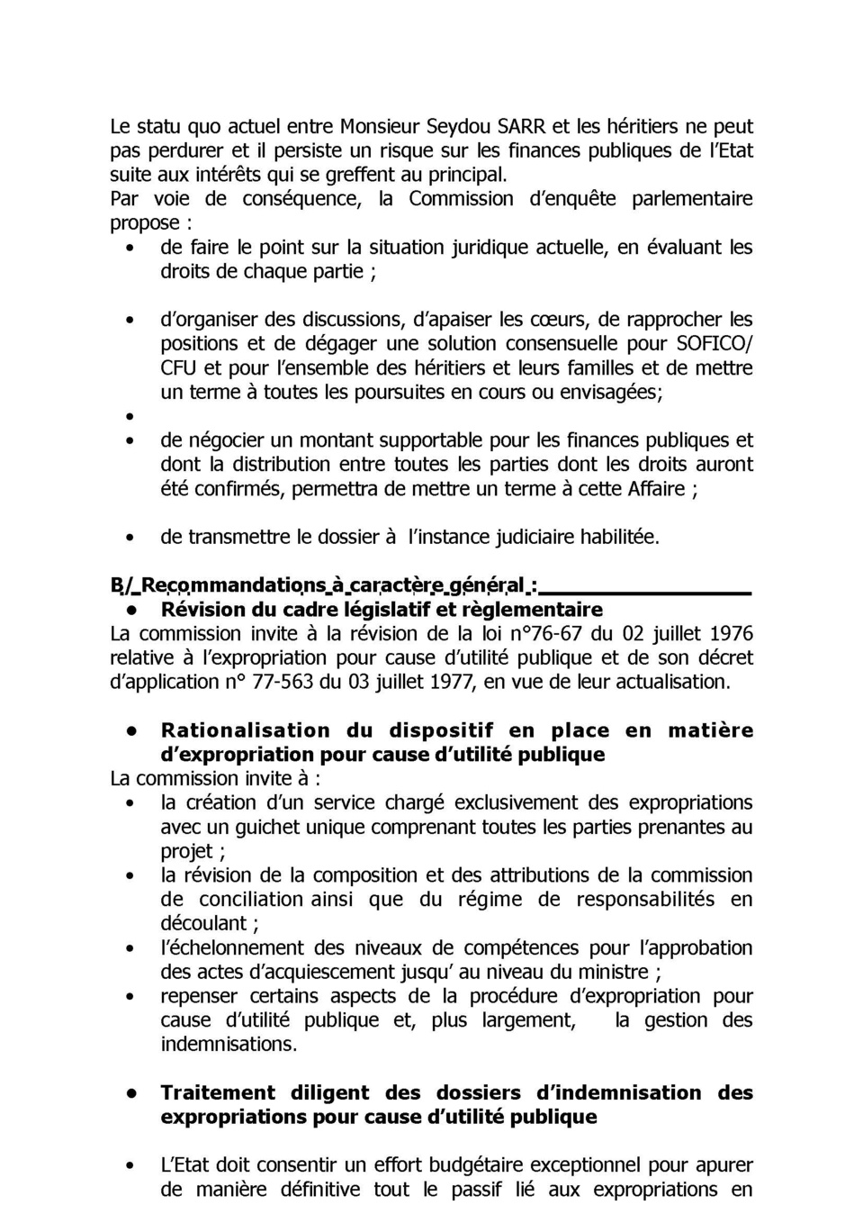 AFFAIRE DES 94 MILLIARDS : La Commission d'enquête parlementaire blanchit Mamour Diallo et enfonce Ousmane Sonko