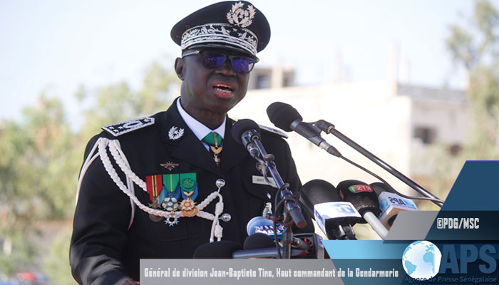 INSTALLE HIER A LA TETE DE LA GENDARMERIE: Le général Jean-Baptiste Tine «en guerre» contre la menace terroriste, la criminalité transfrontalière, l’insécurité routière…