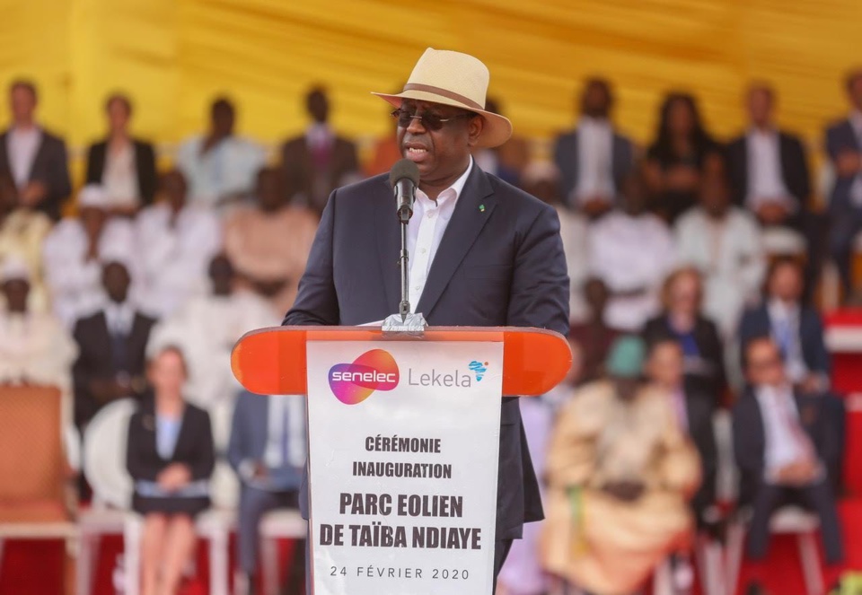 Inauguration Parc éolien de Taïba Ndiaye / Président Macky Sall : « Le Sénégal émergent, c'est le Sénégal qui carbure, poussé dans son élan par un mix énergétique… »