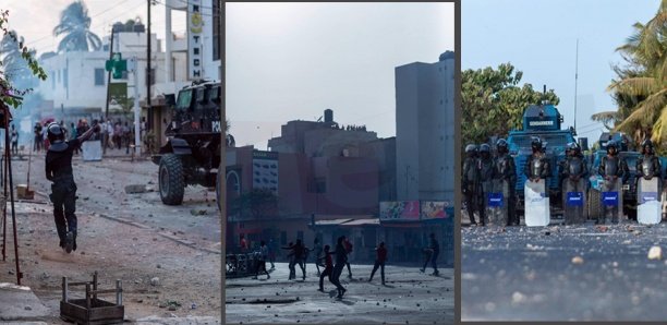 Scènes de guérillas urbaines à Dakar : ça chauffe à Thiaroye, Keur Mbaye Fall, Médina, P. Assainies...