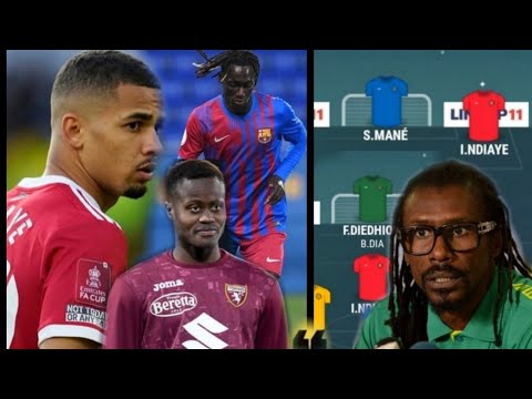 LES LIONS DE LA TÉRANGA SE RENFORCENT :Alpha Diounkou de retour, Iliman Ndiaye et Demba Seck arrivent