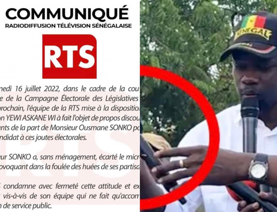 TOURNÉE YEWWI ASKAN WI  :Ousmane Sonko boude le micro de la Rts