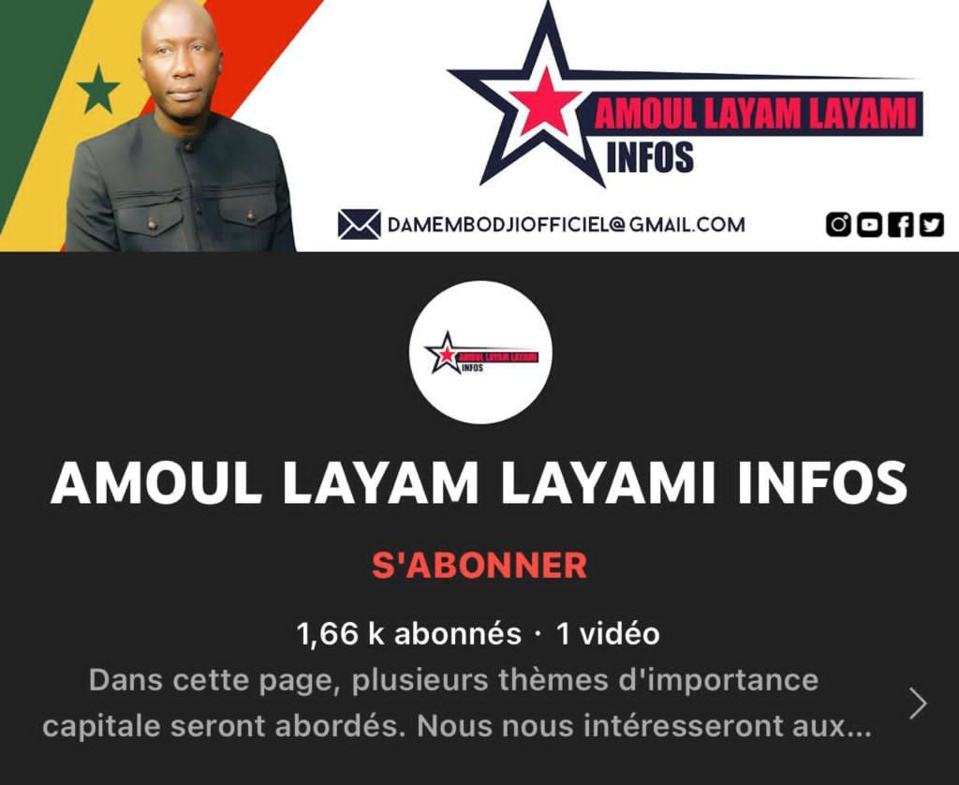 Dame Mbodj lance sa chaîne YouTube «Amoul Layam Layami Infos»