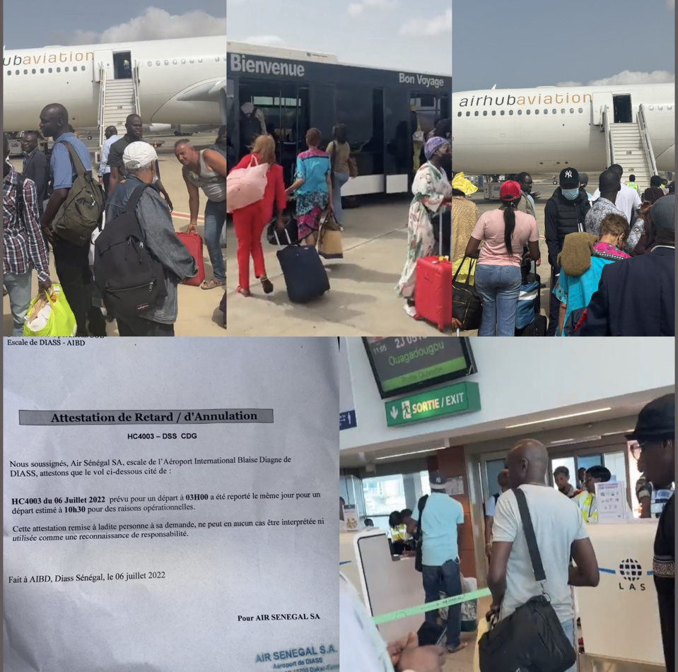 AIR SENEGAL: Las d’attendre leur vol, les passagers mettent l’Aibd sens dessus dessous