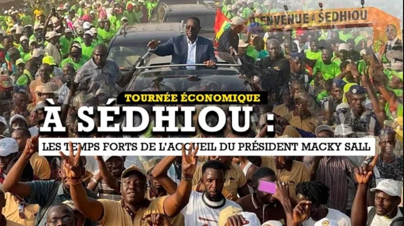 TOURNÉE ÉCONOMIQUE DU CHEF DE L'ETAT: Le Président Macky Sall accueilli chaleureusement par les populations de Sédhiou