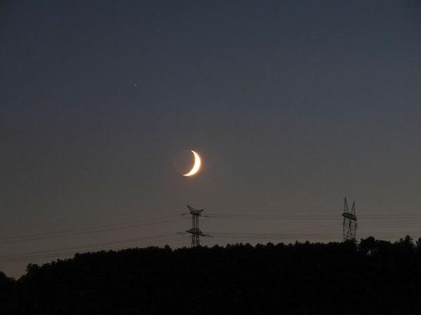 La lune visible que vendredi