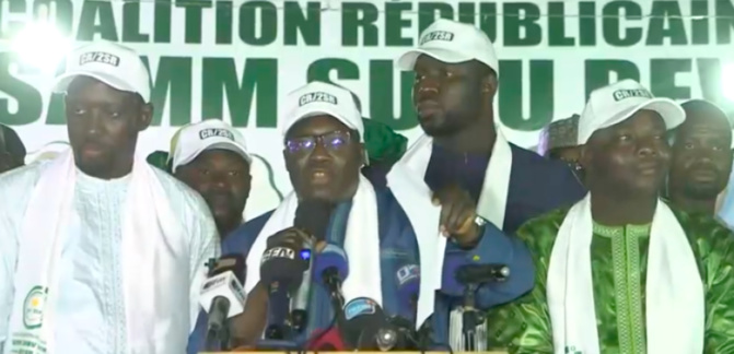 VIOLENCES AU SÉNÉGAL ET DIALOGUE NATIONAL: La Coalition républicaine/Samm Sunu Rew félicite Macky, accuse Yewwi Askan Wi et tire sur le trio Felwine, Mbougar, Boris