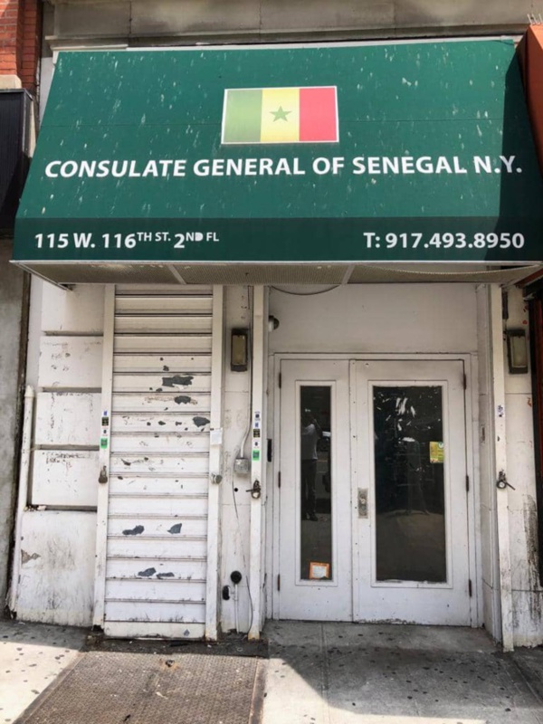 SACCAGE DU CONSULAT GENERAL DU SENEGAL A NEW YORK   :    Les services suspendus, le consulat fermé jusqu’à nouvel ordre, le Consul porte plainte