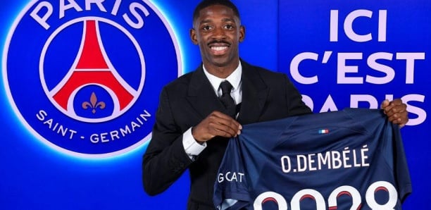 Ousmane Dembélé signe au PSG jusqu'en 2028