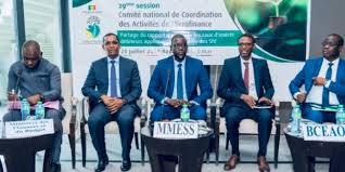 ALIOUNE DIONE LORS DE LA 29e SESSION DU COMITE NATIONAL DE COORDINATION DES ACTIVITES DE MICROFINANCE « La microfinance est un des leviers sur lesquels compte s’appuyer le Président pour atteindre les objectifs de souveraineté économique et de dévelo