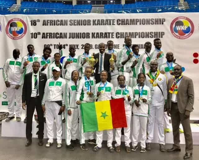 Championnats d’Afrique de karaté : Le Sénégal rentre avec 5 médailles, dont 3 en or