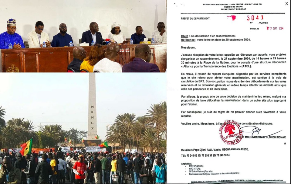 INTERDICTION DU RASSEMBLEMENT DE L’ALLIANCE POUR LA TRANSPARENCE DES ELECTIONS : Atel dénonce une volonté du pouvoir de placer le Sénégal sous la férule d’une dictature populiste