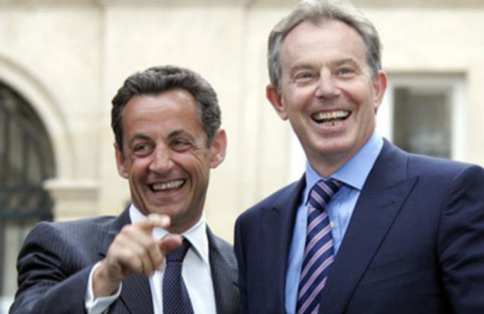 Sarkozy et Tony Blair à l’investiture de Macky Sall