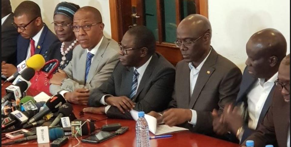 Audience avec le chef de l'Etat aujourd'hui: Idrissa Seck, Khalifa Sall, Cheikh Bamba Dièye, Gakou, Decroix, Pape Diop, Ousmane Sonko au Palais