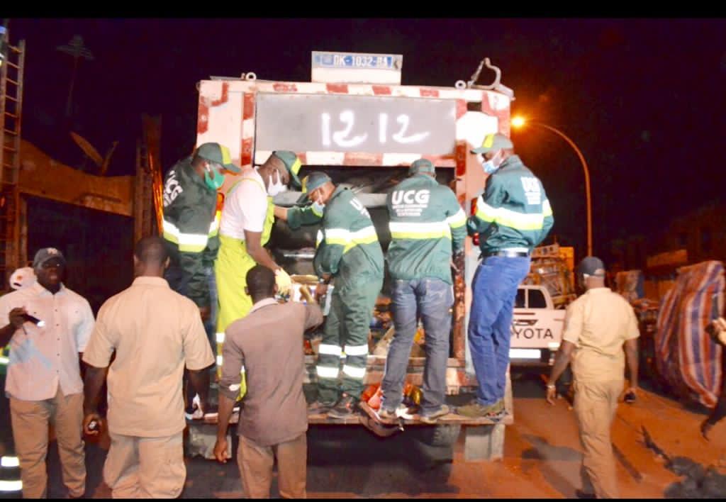  le lancement de l'opération de collecte NOCTURNE des déchets à Dakar. 