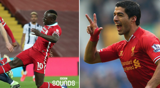 SADIO MANÉ 5E meilleur buteur de Liverpool à égalité avec Luis Suarez