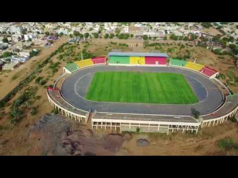 6E JOURNEE QUALIFICATION COUPE D’AFRIQUE : SENEGAL V ESWATINI DU 30 MARS Le Stade Lat Dior de Thiès et sa pelouse au repos