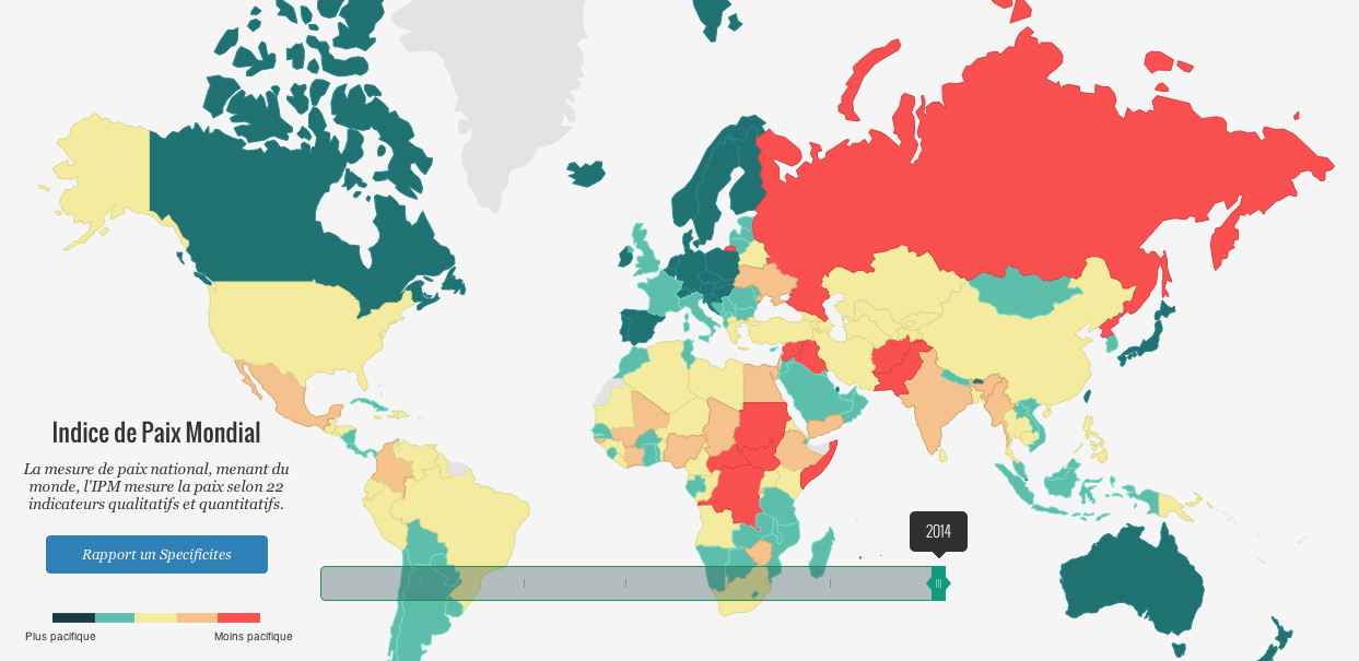 RAPPORT SUR LA PAIX DANS LE MONDE: Le Sénégal inclus dans la liste des pays «très positifs»  Le Sénégal est dans la catégorie de pays où le niveau de la paix est classé «très positif». Ce classement est sorti de la nouvelle édition du Positive Peace