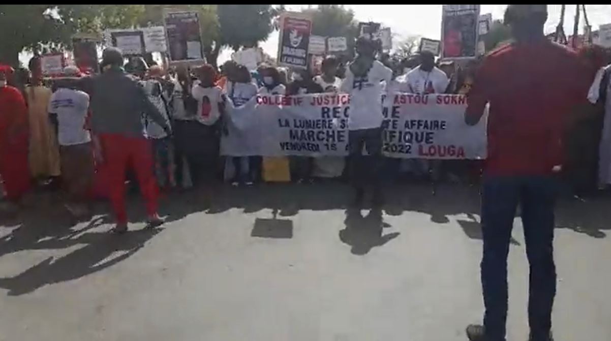 Louga a marché pour Astou Sokhna