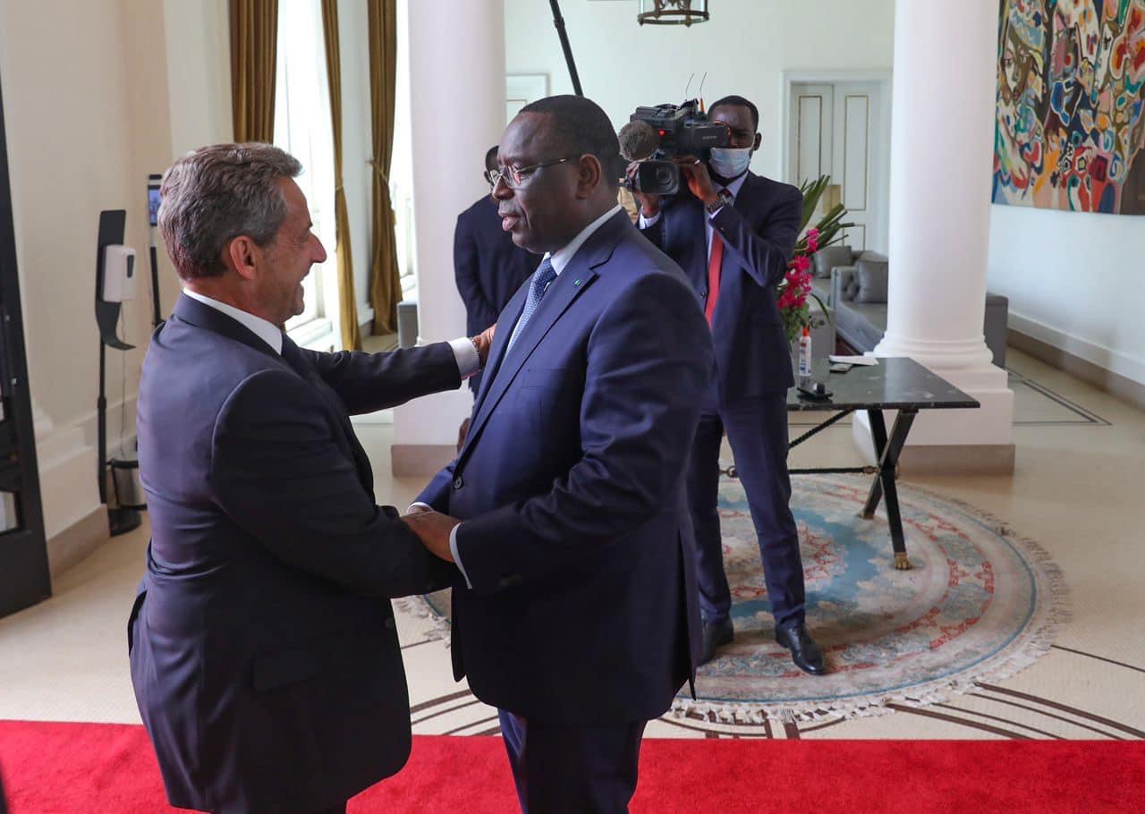 Sarkozy à Dakar, reçu par Macky Sall hier