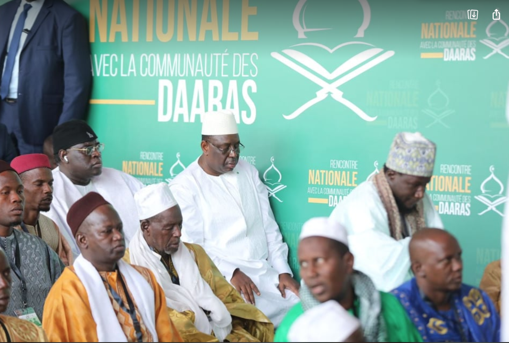 RENCONTRE NATIONALE AVEC LA COMMUNAUTÉ DES DAARAS :Macky Sall égrène un chapelet de promesses aux maîtres coraniques