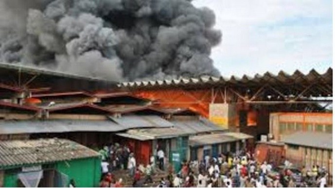 Incendie au Marché Saint-Maur de Ziguinchor