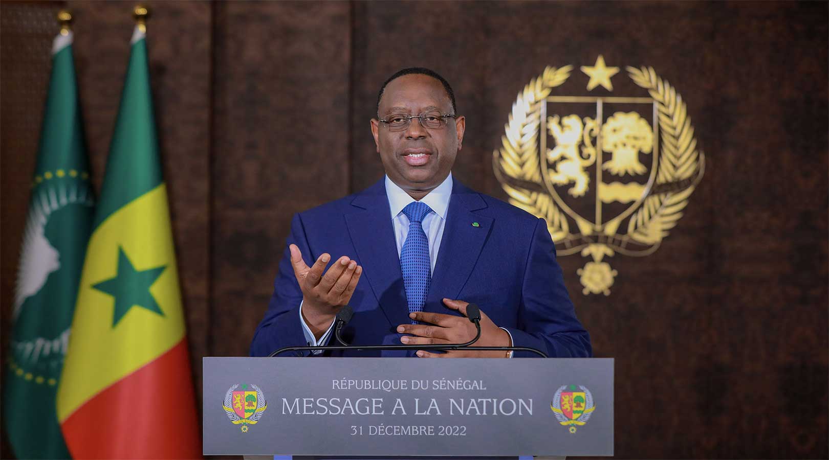 Macky Sall : « Le premier sacre de nos Lions à la Can et leur 3e participation à la Coupe du monde confirment… »