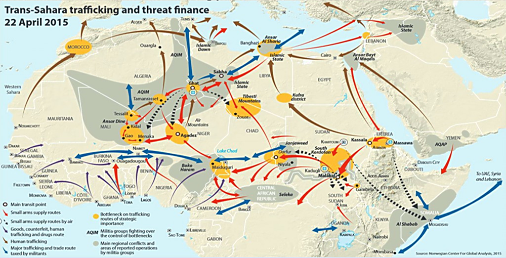 NOUVEAU RAPPORT DE L'INITIATIVE MONDIALE CONTRE LA CRIMINALITE TRANSNATIONALE ORGANISEE SUR L'AFRIQUE DE L'OUEST / La carte du trafic de drogue, de la traite des êtres humains et du trafic de faux médicaments à travers Dakar dévoilée