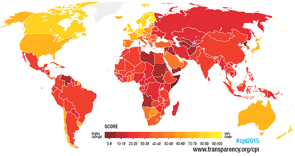 INDICE DE PERCEPTION DE LA CORRUPTION (ICP): Le Sénégal stagne dans la zone rouge avec une note de 43/100