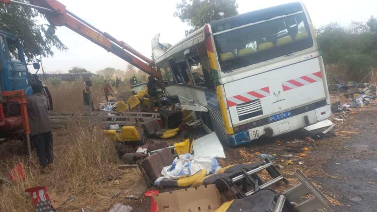 Encore un choc sur la nationale  BUS