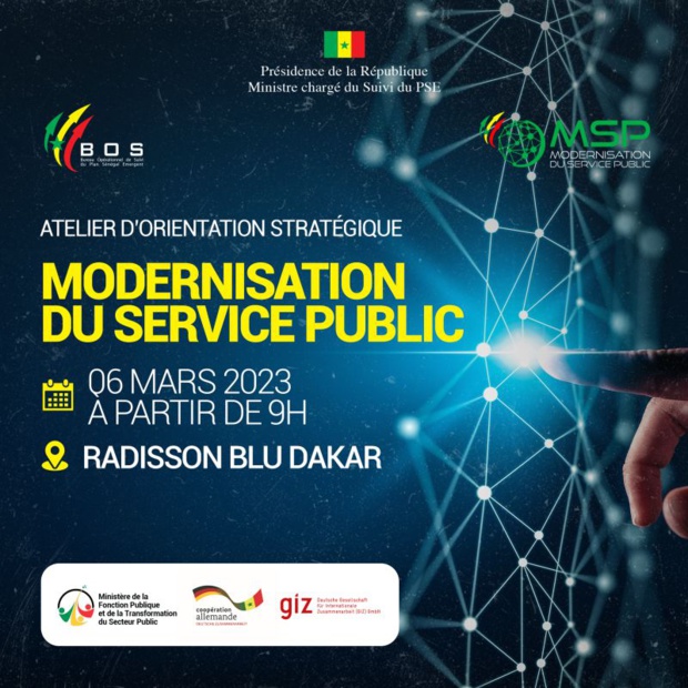 ATELIER D’ORIENTATION STRATEGIQUE DE LA MODERNISATION DU SERVICE PUBLIC:  Le Bos identifie trois thématiques avec 30 mesures prioritaires pour amorcer cette modernisation