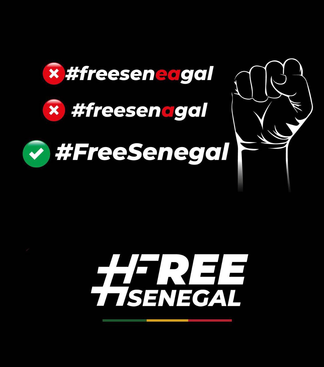 1,2 million de Tweets avec l’hashtag Free Senegaal