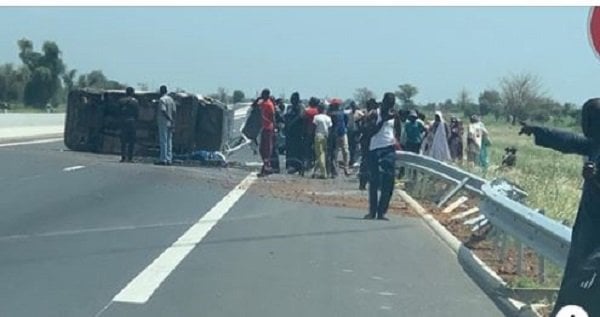 Accident sur la route de Touba