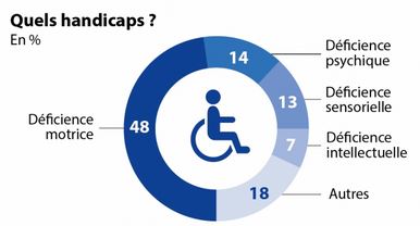 SITUATION DE HANDICAP : La proportion de personnes alphabétisées vivant avec un handicap est de 7,9%