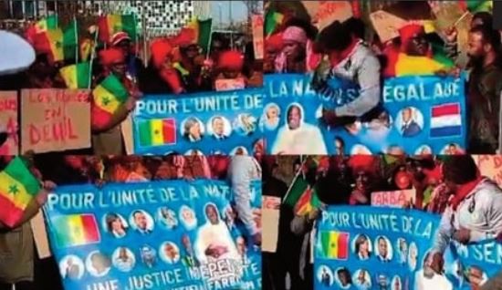 PAYS-BAS : Rassemblement de soutien à Farba Ngom devant la Cour internationale de justice à La Haye