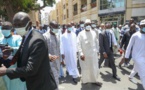  Macky Sall s’est rendu à la Mosquée:A l’aller comme au retour, c’est à pied que Macky a fait le trajet