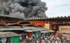 Incendie au Marché Saint-Maur de Ziguinchor