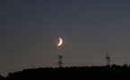 La lune visible que vendredi