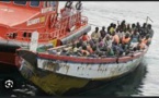 Une pirogue de 103 personnes ayant quitté le Sénégal sauvé par la marine espagnole