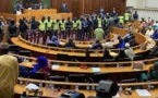 Mobilisation Pastef hier du côté des gradins de l’hémicycle de l’assemblée nationale.